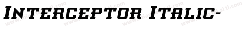 Interceptor Italic字体转换